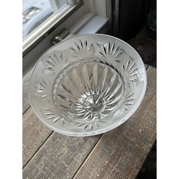 Cristal D'Arques Crystal Serving Bowl Carthage Vintage Candy Dish 6” Tall France - Picture 9 of 14